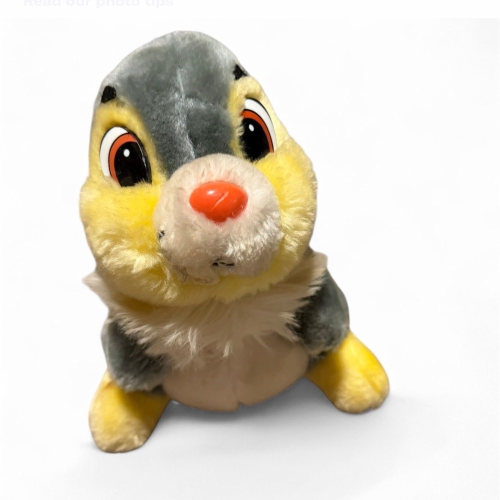 Vintage Disney Thumper Plush Bunny Disneyland Walt Disney World Rabbit 8"